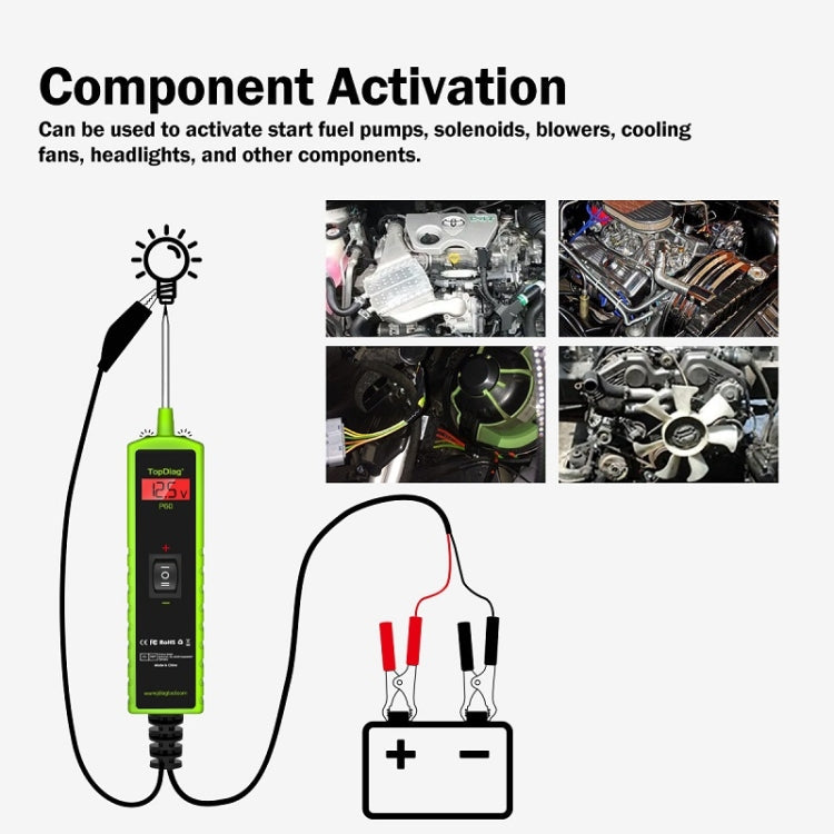 JDiag 6-30V Voltage Detector Automotive Power Circuit Diagnostic Diode