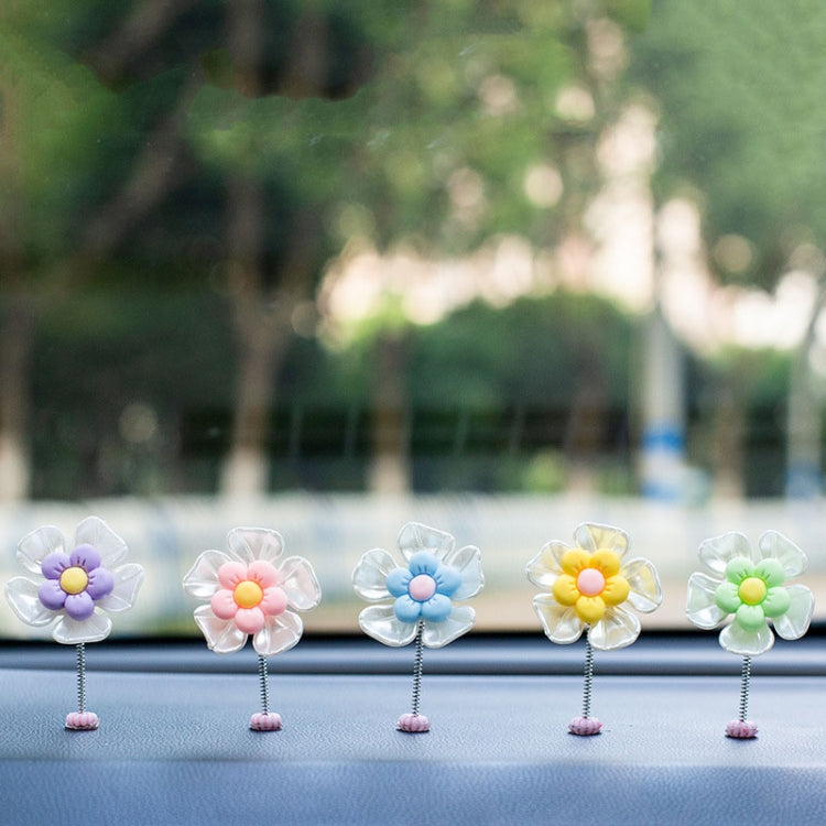 5pcs /Set Cute Cartoon Flower Car Shaking Ornament Car Dashboard Decoration ÎҵÄÉ̵ê