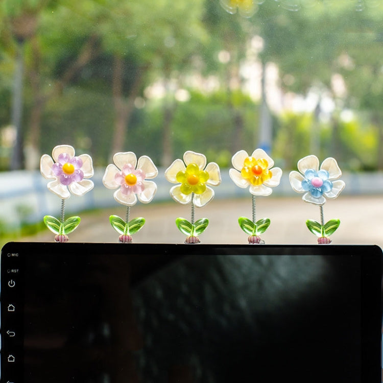 5pcs /Set Cute Cartoon Flower Car Shaking Ornament Car Dashboard Decoration ÎҵÄÉ̵ê