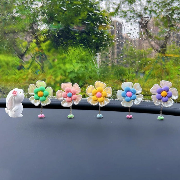 5pcs /Set Cute Cartoon Flower Car Shaking Ornament Car Dashboard Decoration ÎҵÄÉ̵ê