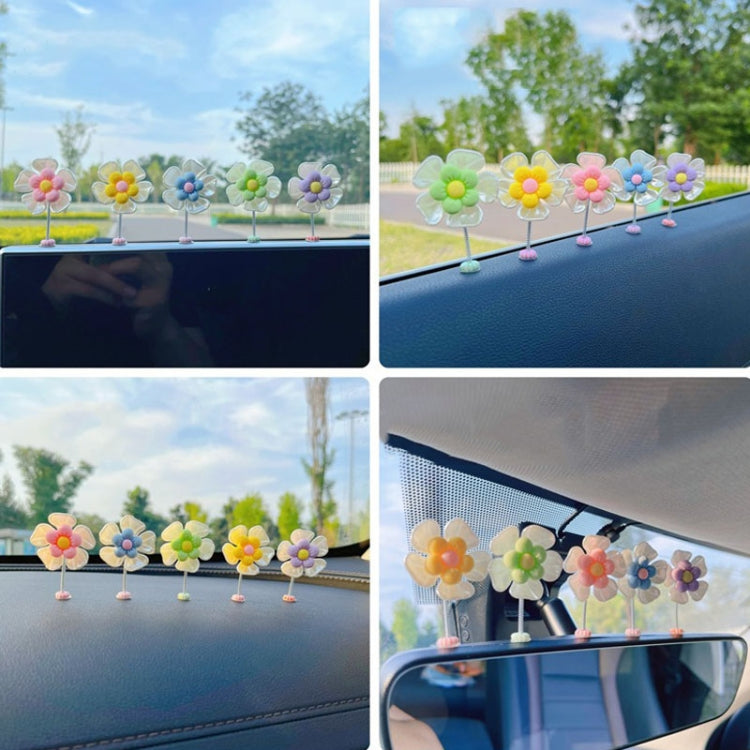 5pcs /Set Cute Cartoon Flower Car Shaking Ornament Car Dashboard Decoration ÎҵÄÉ̵ê