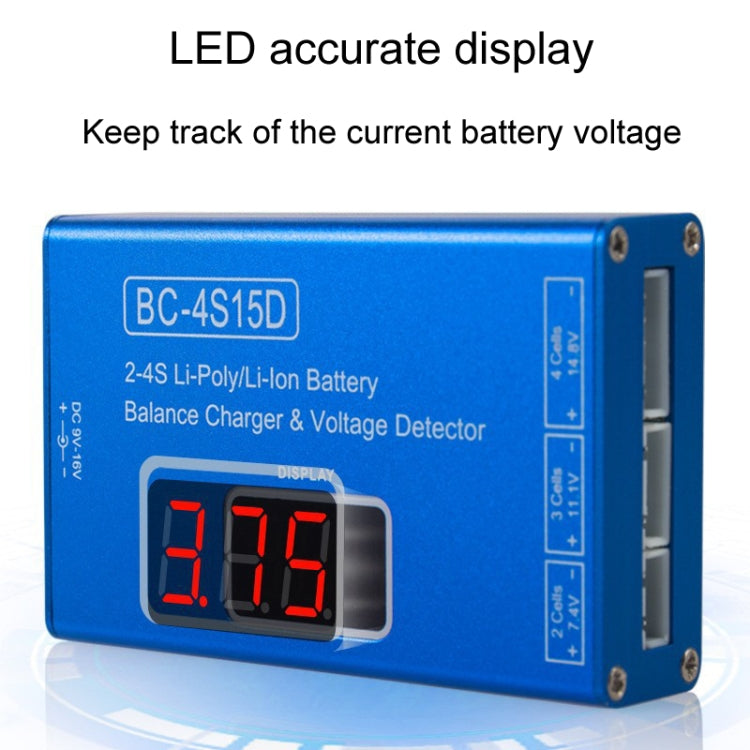 Li-Ion Battery LED Digital Display Balance Charging Case With Power Supply, US Plug Reluova