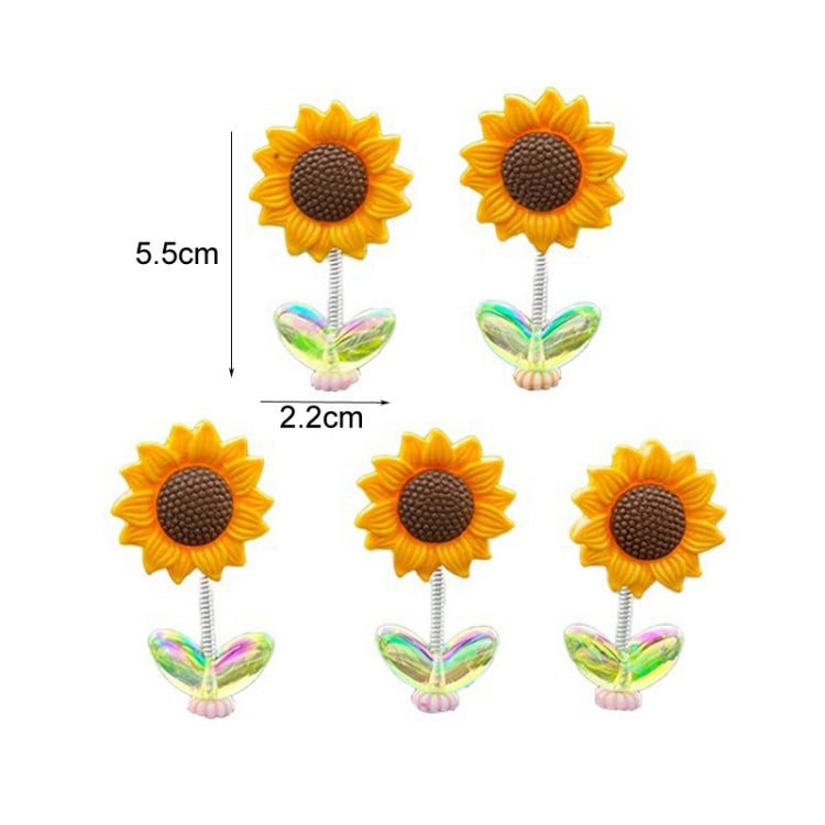 5pcs /Set Cute Sunflower Car Ornament Car Center Console Shaking Flowers Decoration ÎҵÄÉ̵ê