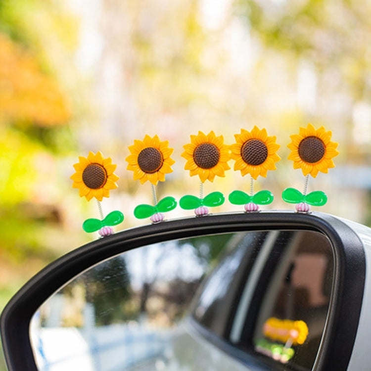 5pcs /Set Cute Sunflower Car Ornament Car Center Console Shaking Flowers Decoration ÎҵÄÉ̵ê