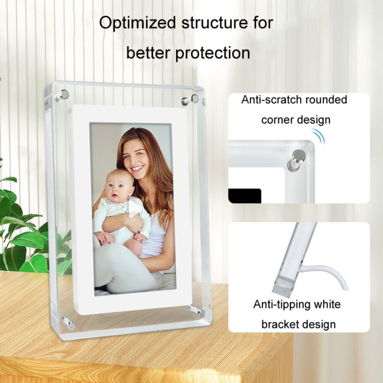 5 Inch HD Digital Photo Frame Crystal Advertising Player 1080P Motion Video Picture Display Player Reluova