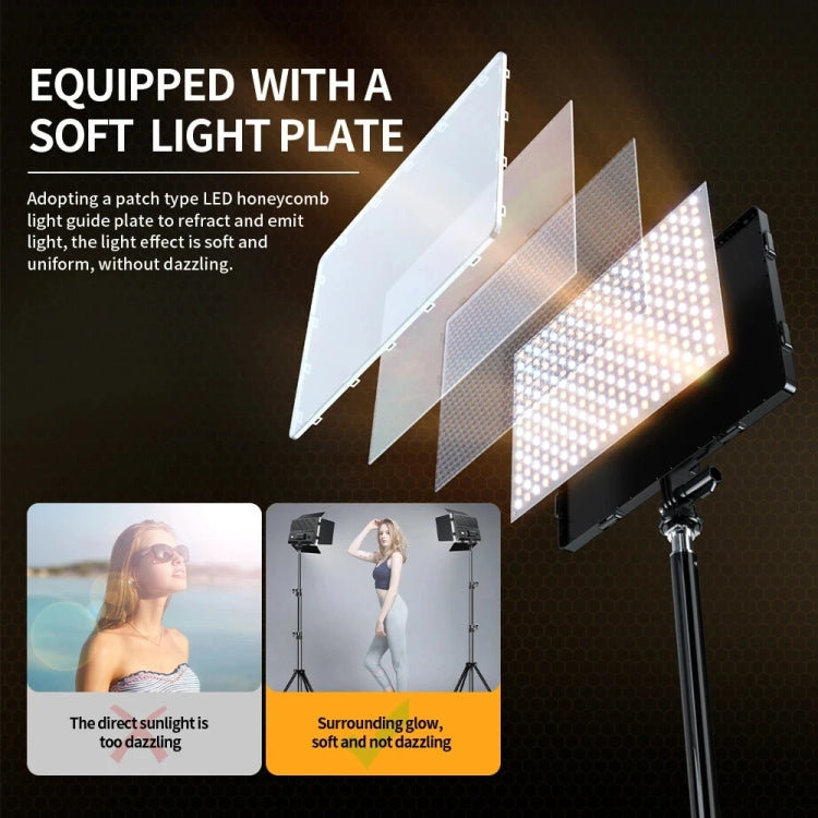 Pixel  P30 20W 2500-6500K 2400Lux Dual Color Temperature Photography Fill Light My Store