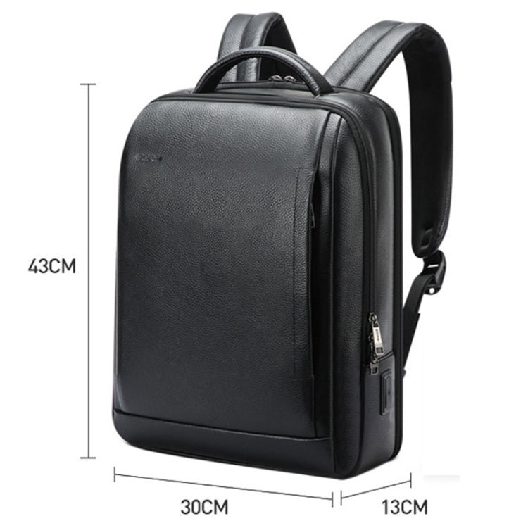 Bopai Large-Capacity Waterproof Business Laptop Backpack With USB+Type-C Port