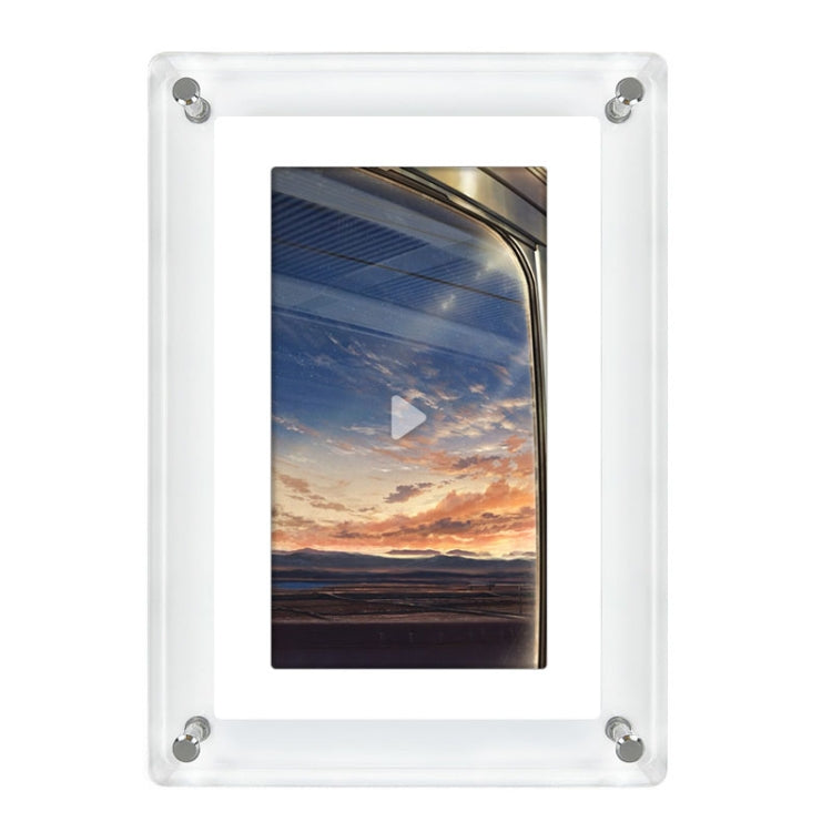 7 Inch Acrylic HD Digital Photo Frame Desktop Smart Motion Video Player Ornament Reluova