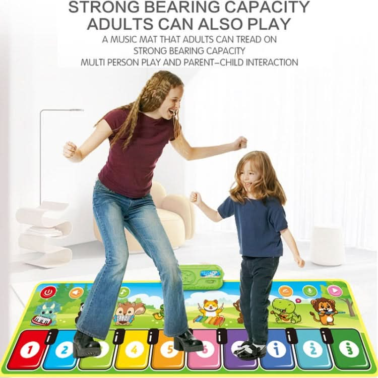 Children Piano Mat Footsteps Music Dancing Blanket Parent-Child Multifunctional Game Blanket Reluova