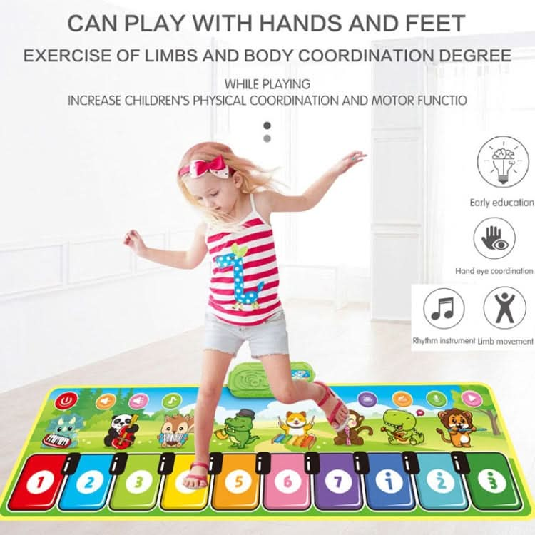 Children Piano Mat Footsteps Music Dancing Blanket Parent-Child Multifunctional Game Blanket Reluova