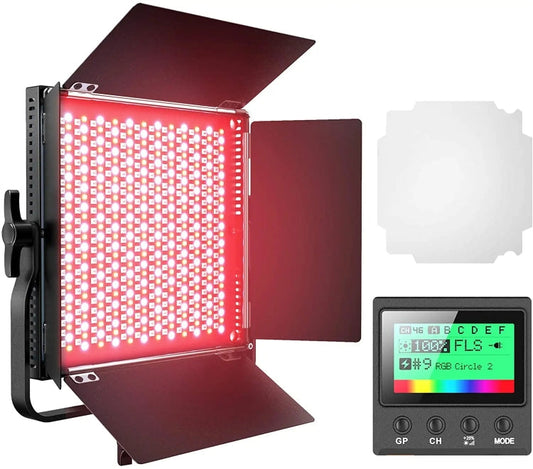 Pixel K80 RGB 45W 2600-10000K 552 LEDs Photography Fill Light Panel Lamp With LCD Display,US Plug