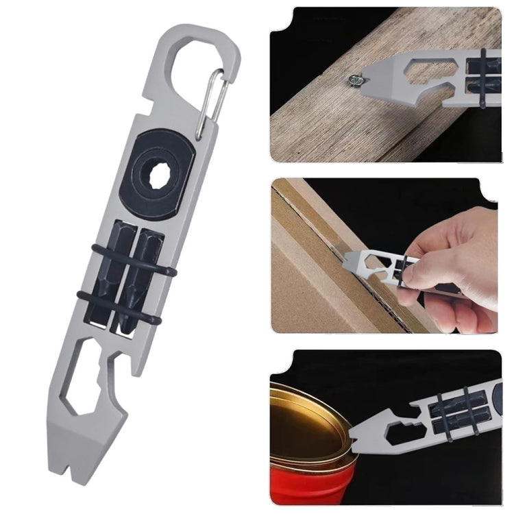 Multifunctional Outdoor Survival and Self-defense Ratchet Crowbar Tool EDC Bottle Opener Reluova