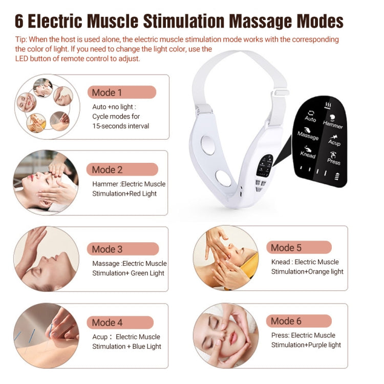 S1 EMS Microcurrent Colored Light Massage Beauty Instrument Remote Face Slimming Device My Store