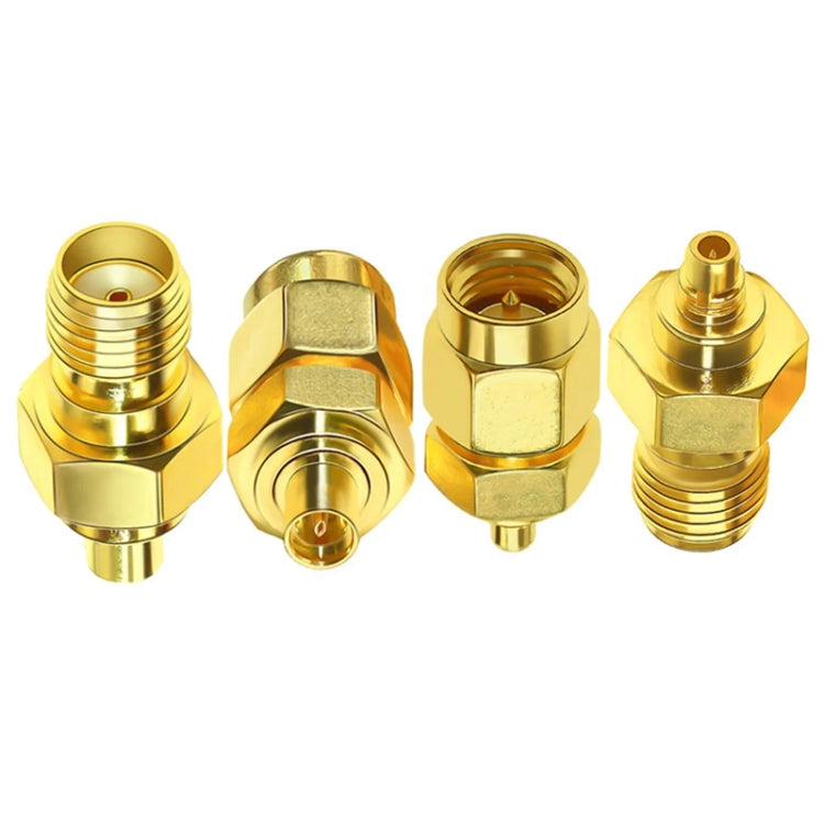 Coaxial Adapter Kit Brass Coaxial Connector RF Antenna Adapter Reluova