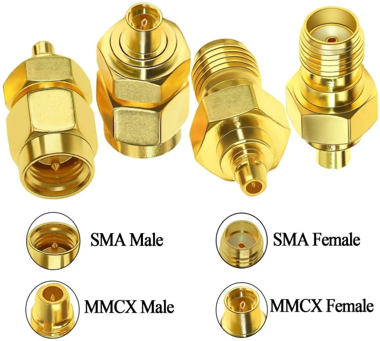 Coaxial Adapter Kit Brass Coaxial Connector RF Antenna Adapter