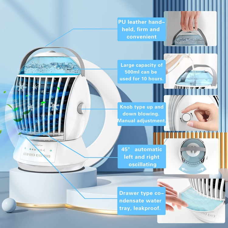 CF-009 USB Touch Spray Humidification Air Conditioning Fan Desktop Office Air Cooler Reluova