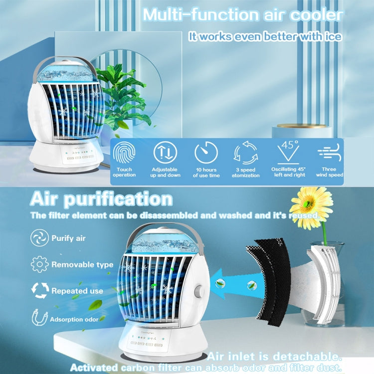 CF-009 USB Touch Spray Humidification Air Conditioning Fan Desktop Office Air Cooler Reluova