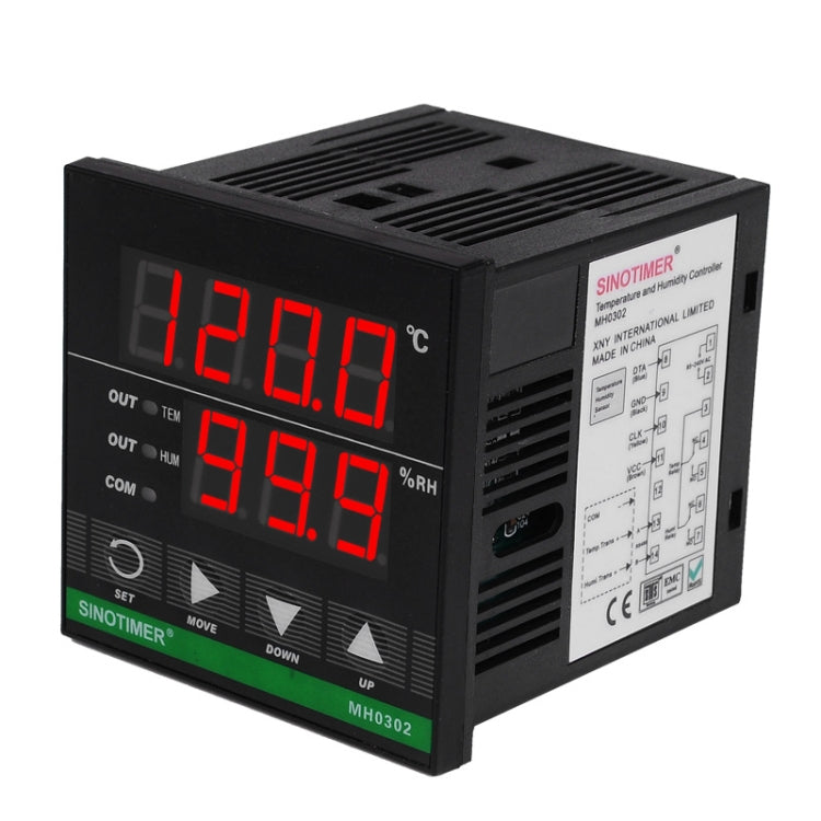 SINOTIMER MH0302 Intelligent High Precision Temperature Humidity Controller Digital Display Temperature and Humidity Meter Reluova