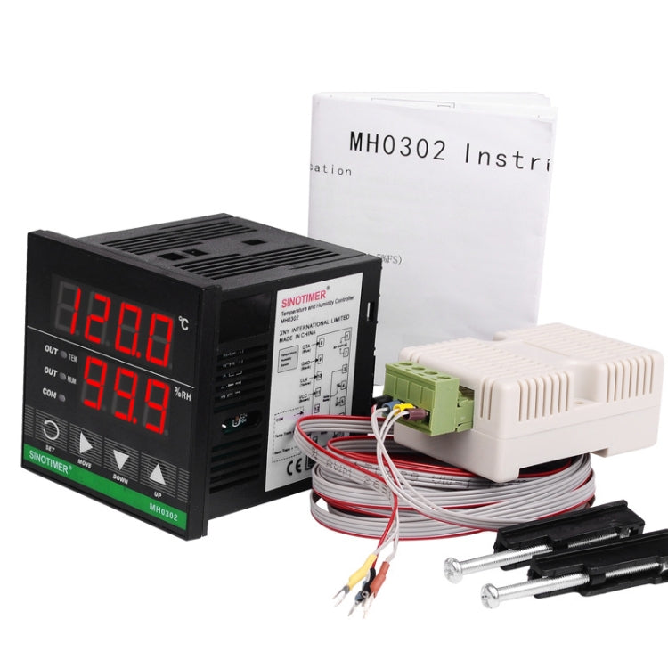 SINOTIMER MH0302 Intelligent High Precision Temperature Humidity Controller Digital Display Temperature and Humidity Meter Reluova