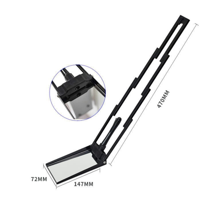 Mini Foldable Undercar Safety Inspection Mirror With LED