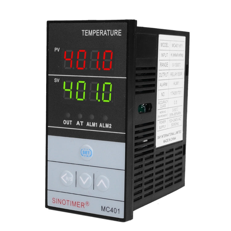 SINOTIMER MC401 Universal Input Short Case PID Intelligent Temperature Controller Meter Heating Cooling Relay SSR Solid State Output Reluova