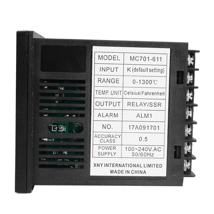 SINOTIMER MC701 Universal Input Short Case PID Intelligent Temperature Controller Meter Heating Cooling Relay SSR Solid State Output Reluova