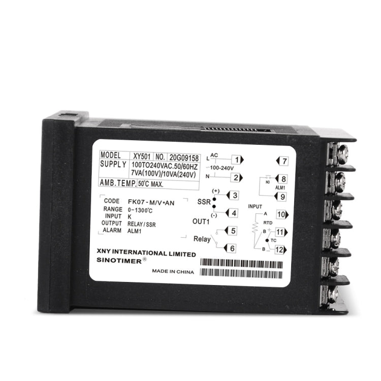 SINOTIMER XY501 Short Shell Intelligent PID Temperature Control Instrument Heating Refrigeration Relay SSR Solid State Output Reluova