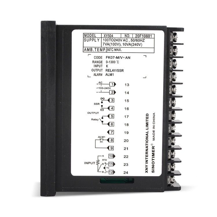 SINOTIMER XY504 Smart Temperature Control Instrument Short Case PID Heating Refrigeration Relay SSR Solid State Output Reluova