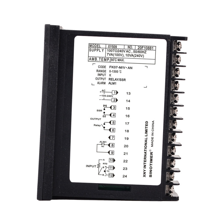 SINOTIMER XY509 Smart Temperature Control Instrument Short Case PID Heating Relay SSR Solid State Output Reluova