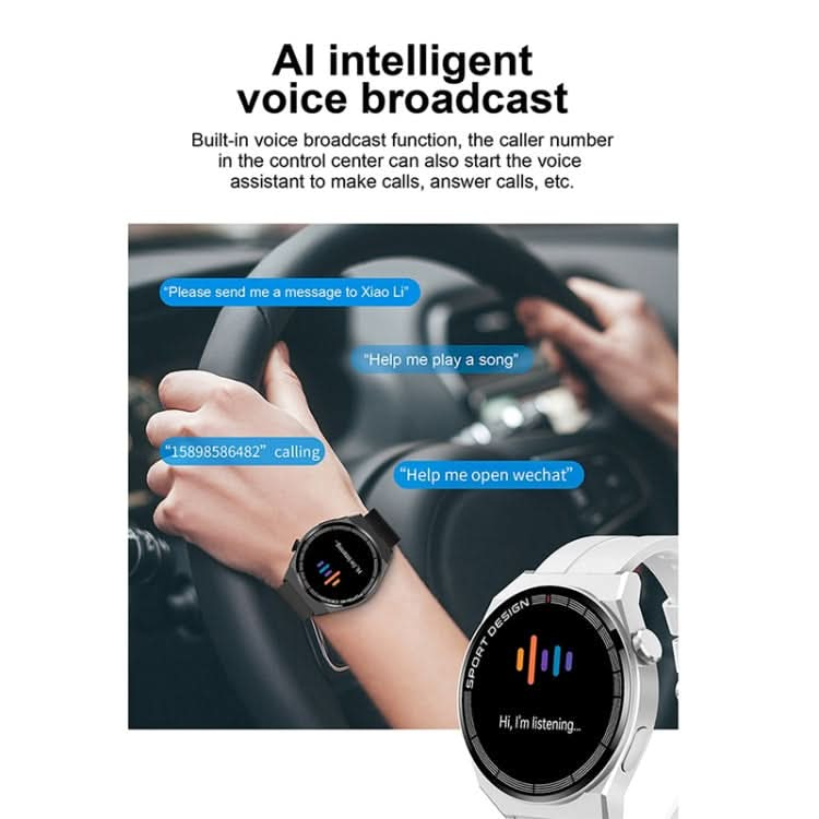 GT3Pro 1.28-Inch Health Monitoring Bluetooth Call Smart Watch With NFC