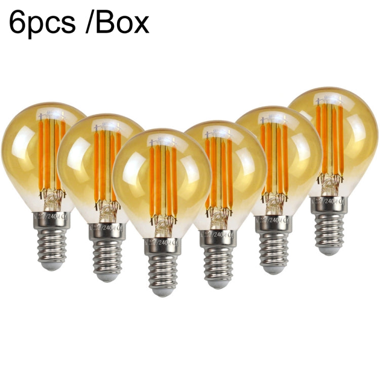 6pcs /Box G45 Bulb LED Lamp Fixture Illuminator Vintage Filament Lights My Store