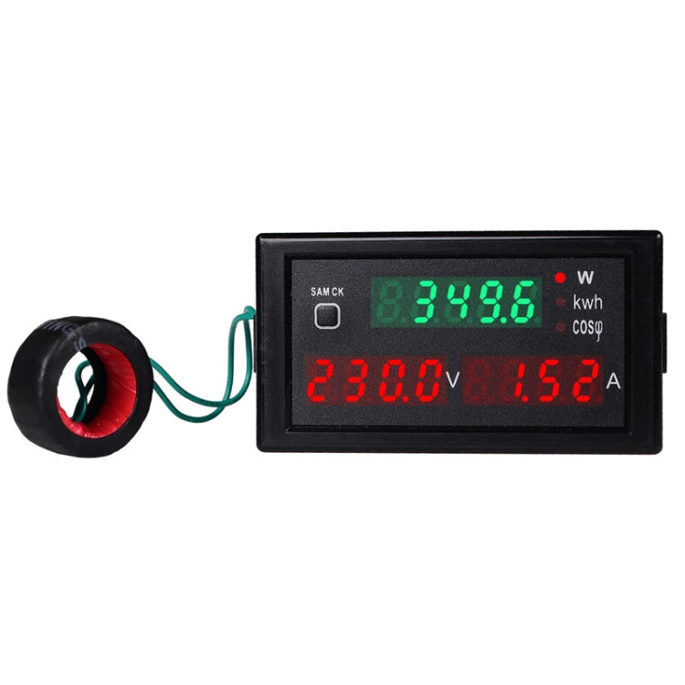 SINOTIMER SPM001 AC LED Digital Voltmeter Frequency Factors Meter Power Monitor Reluova