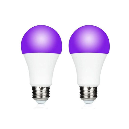 2pcs /Pack 9W E27 LED Purple Light UV Bulbs Ambient Light(White)-Reluova