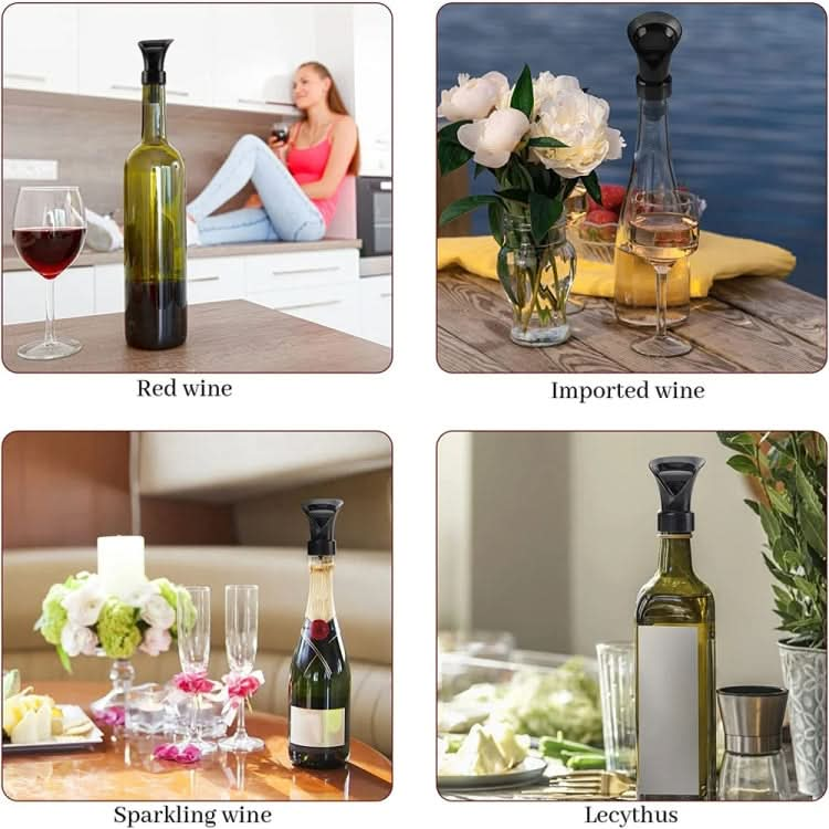 2-in-1 Red Wine Cacuum Stopper Wine Pourer Quick Sobering Device-Reluova