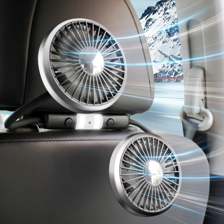 Car Double-head Hose Seat Fan with Light ÎҵÄÉ̵ê