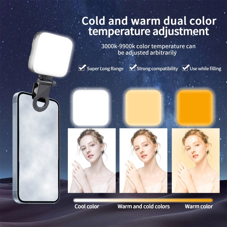 Desiontal V90 Mobile Phone Live Beauty Fill Light LED Pocket Light USB Charging Tofu Lamp Reluova