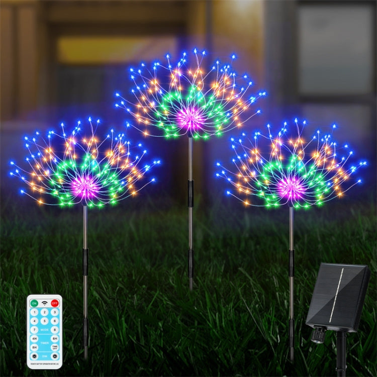 Solar Fireworks Lamp Grass Globe Dandelion Flash String With Remote Control