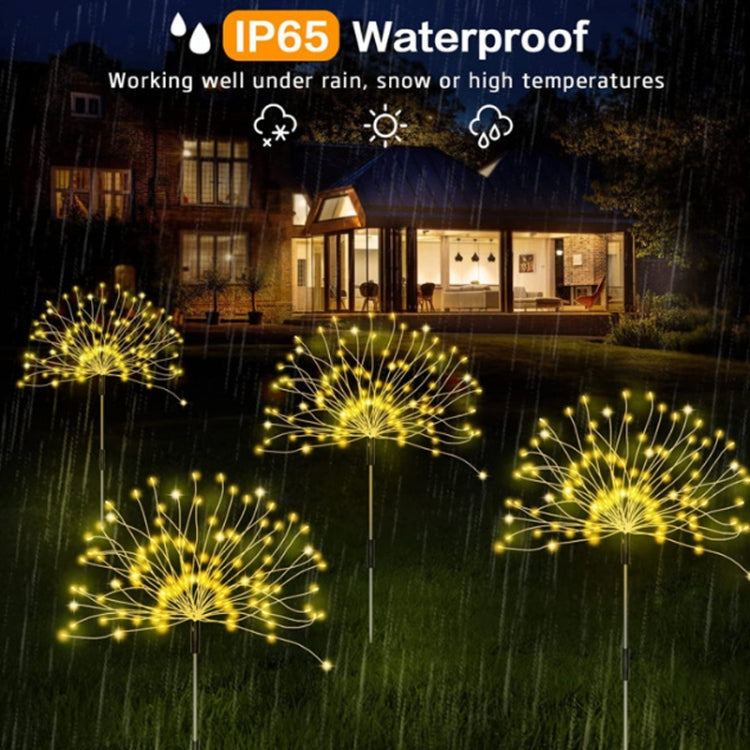 Solar Fireworks Lamp Grass Globe Dandelion Flash String With Remote Control My Store