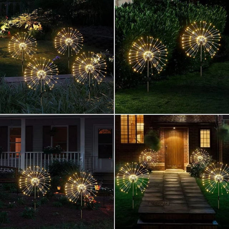 Solar Fireworks Lamp Grass Globe Dandelion Flash String With Remote Control My Store