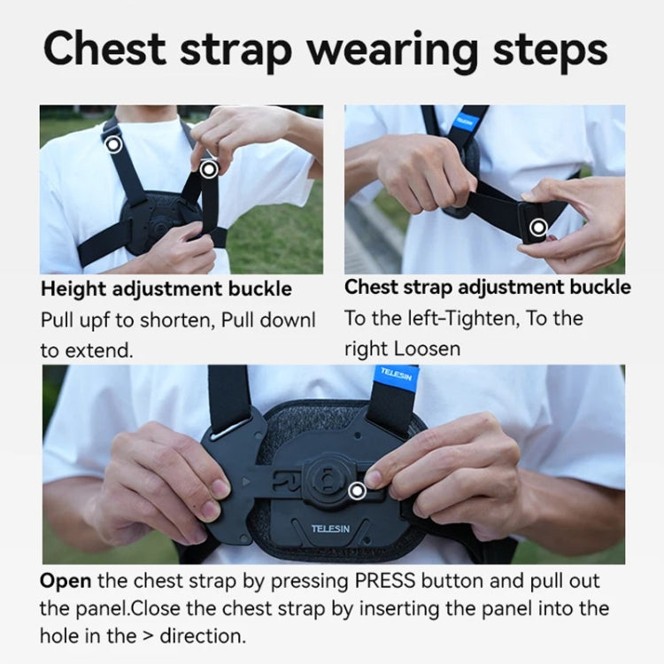 TELESIN S2-CGP-01 Quick-Release Vest Chest Strap Sports Camera Accessories My Store