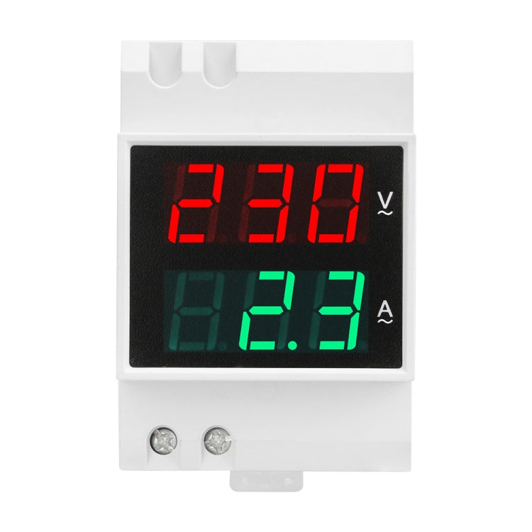 SINOTIMER SDM003-T 3 Digits DIN Rail Single-Phase AC Household Dual Display Voltage And Current Meter Reluova