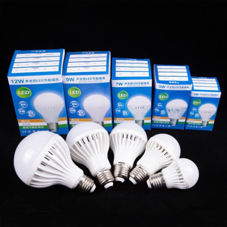 E27 LED Sound/Light Control Bulb Stair Corridor Human Body Sensor Light My Store