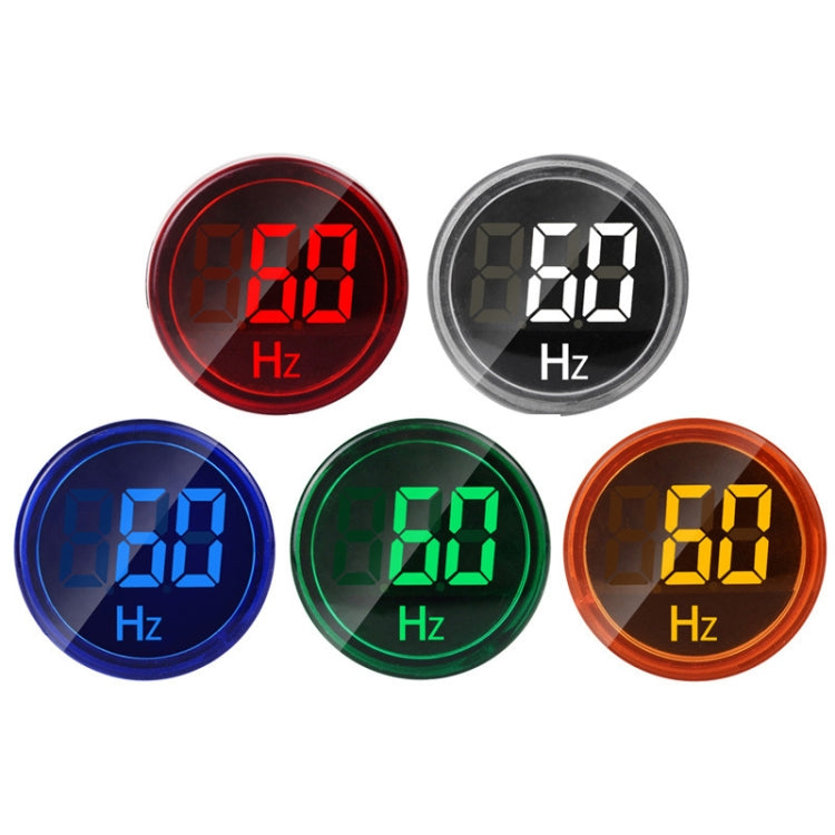 SINOTIMER ST16HZ 20-75Hz AC Frequency 22mm Round Opening LED Digital Signal Indicator Light