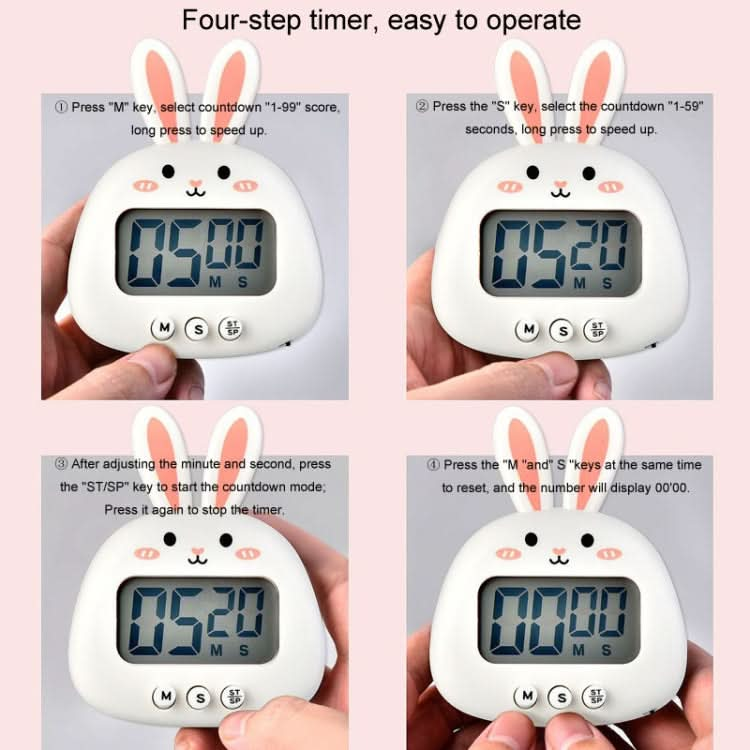 Cartoon Electronic Timer Magnetic Student Study Time Manager Reluova