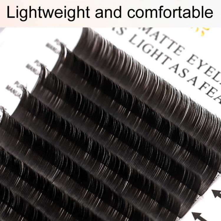 XINUO 10rows /Box Single Flat Hair Eyelash Extensions Double Tip Soft Matte False Eye Liners, Series 1 My Store