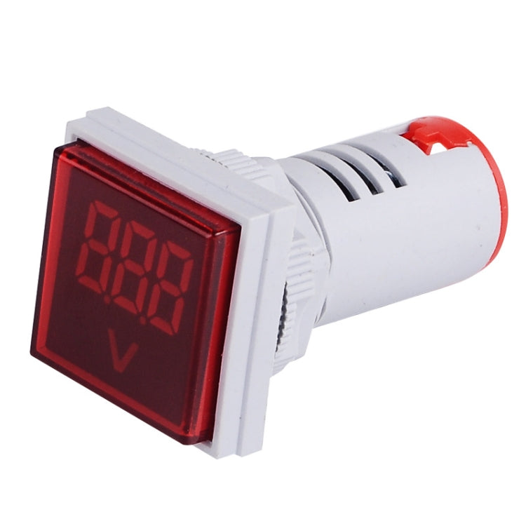 SINOTIMER ST17V AC Voltage Signal Indicator 22mm Square LED Digital Display Voltage Head AC 60-500V Reluova