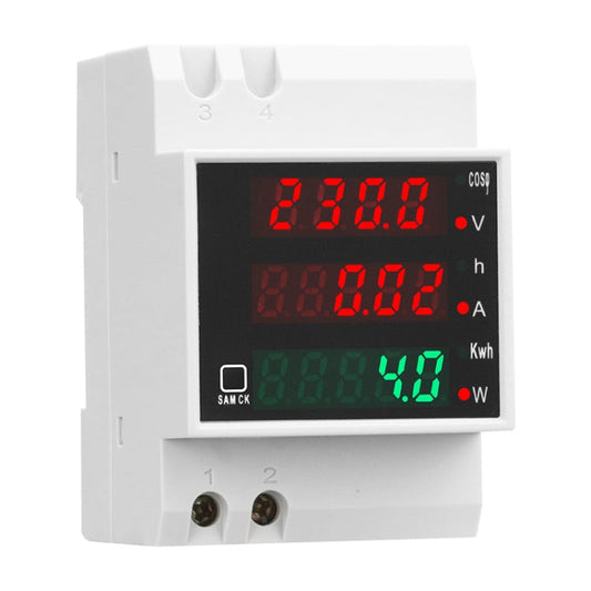 SINOTIMER SDM004 Din Rail AC Voltage Current Time Power Electricity Multi-Function Detection Meter Reluova