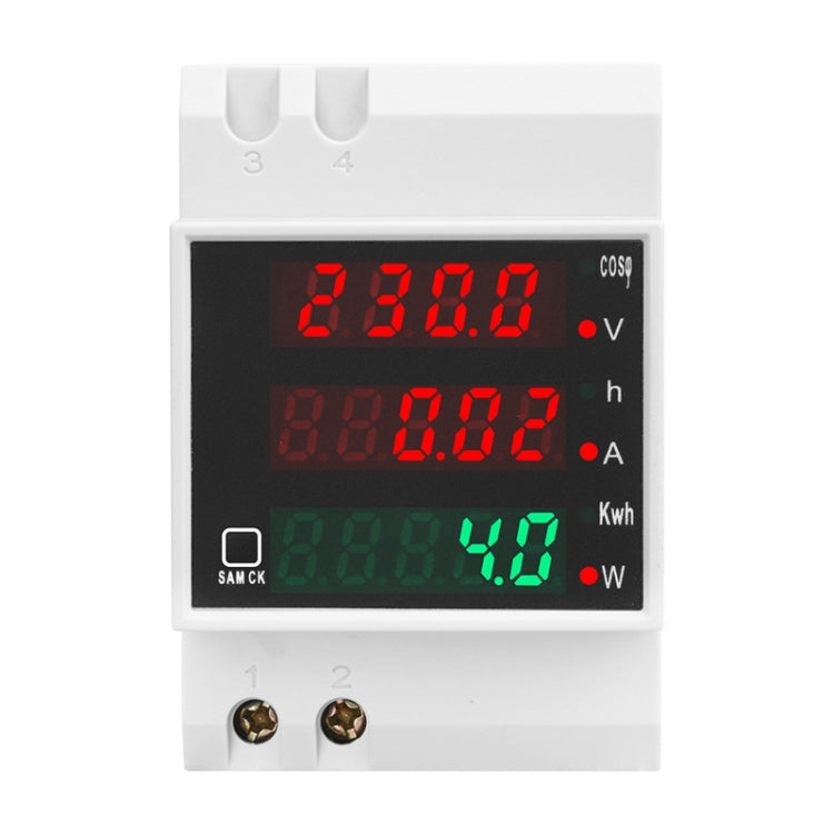 SINOTIMER SDM004 Din Rail AC Voltage Current Time Power Electricity Multi-Function Detection Meter Reluova