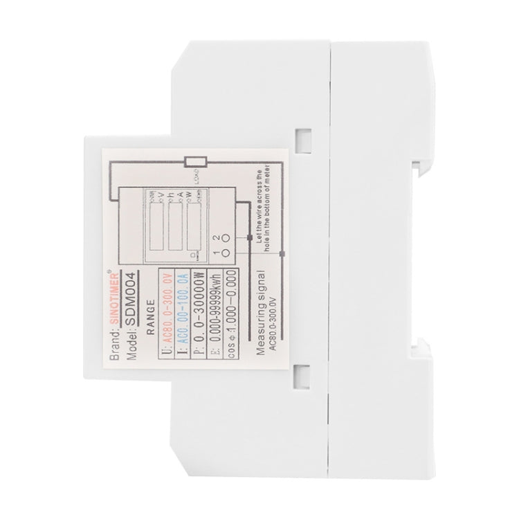 SINOTIMER SDM004 Din Rail AC Voltage Current Time Power Electricity Multi-Function Detection Meter Reluova