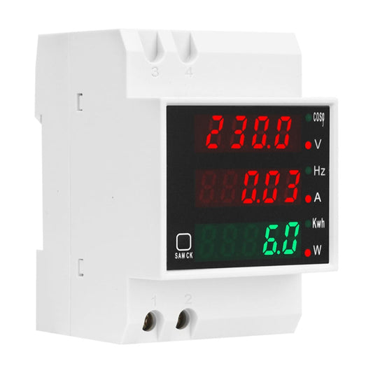 SINOTIMER SDM006 Din Rail AC Voltage Current Frequency Power Electricity Multi-Function Detection Meter Reluova